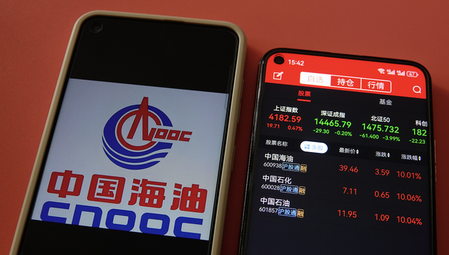A股油气板块集体高开,中国海油股价创上市以来新高