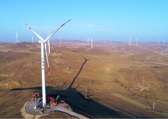 三峡新能源马鬃山100兆瓦风电项目进入冲刺阶段