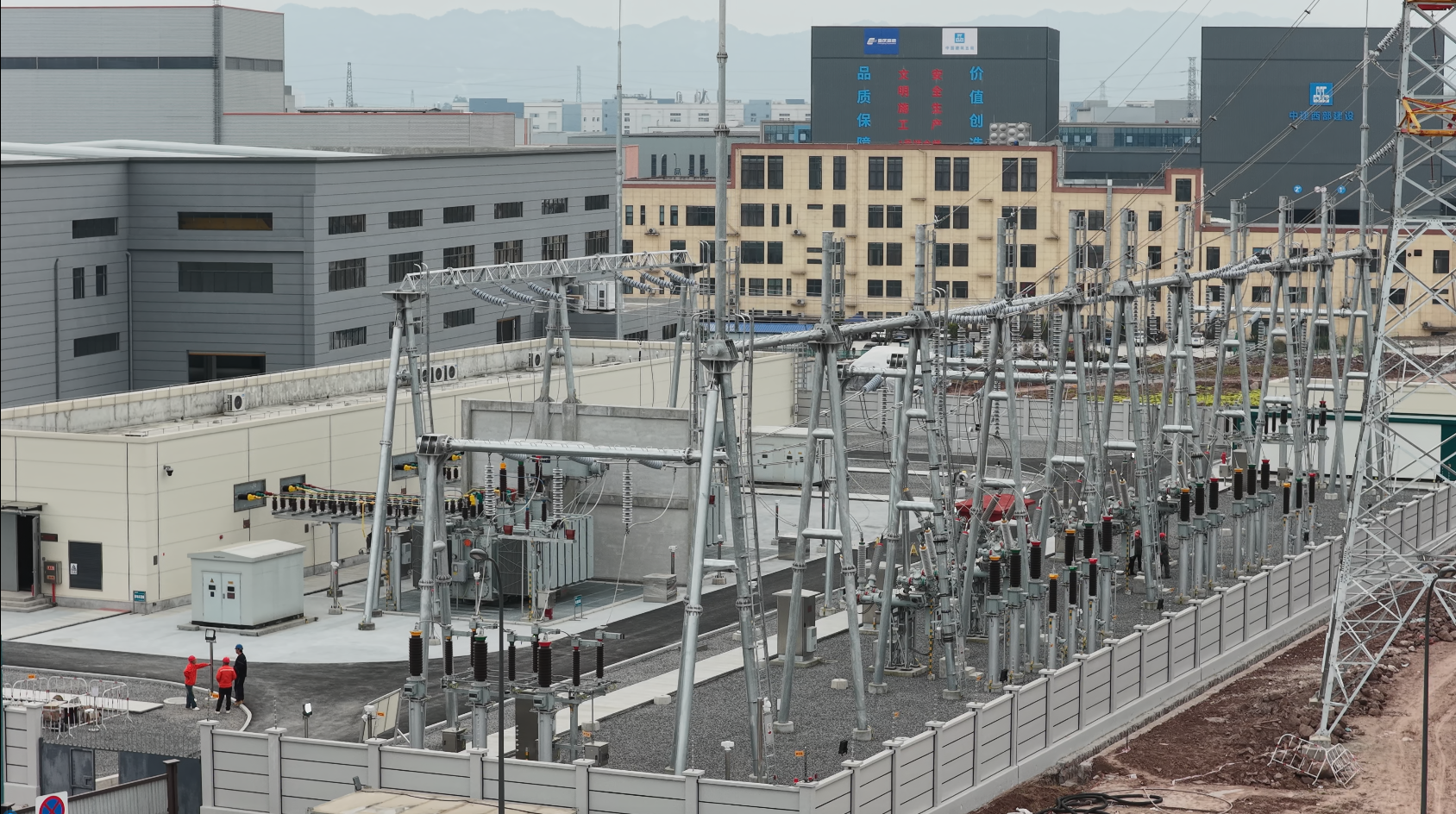 110千伏福禄变电站航拍图.png 110千伏福禄变电站航拍图.png